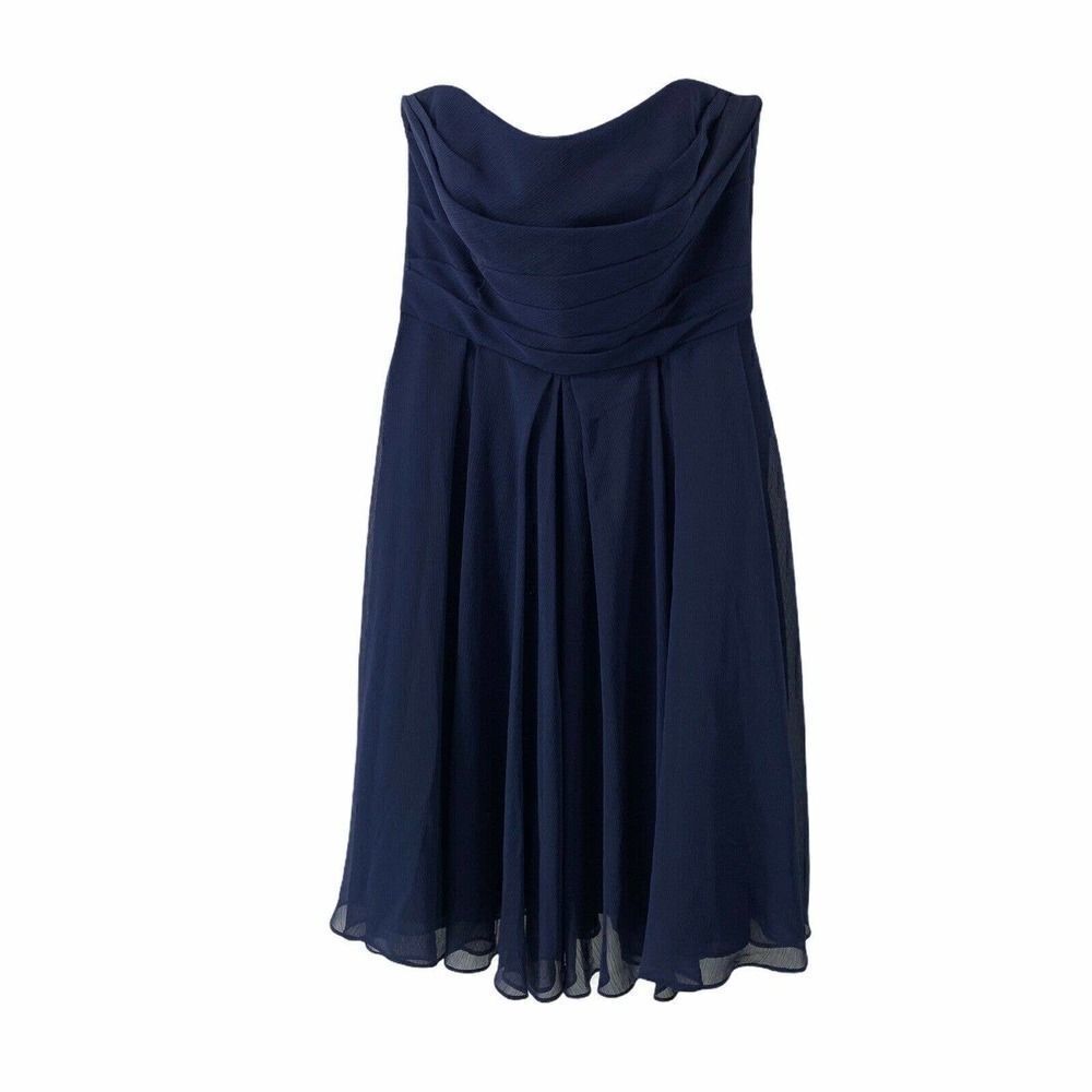 Davids Bridal Marine Bridesmaid Dress Strapless 2
